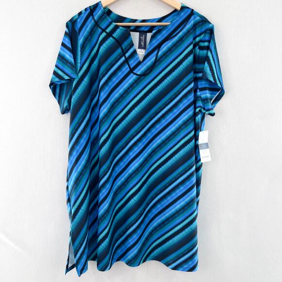 Swimsuits For All Other - NEW Swimsuits for All Longer Length Swim Tunic Top Size 22 Modest Swimsuits